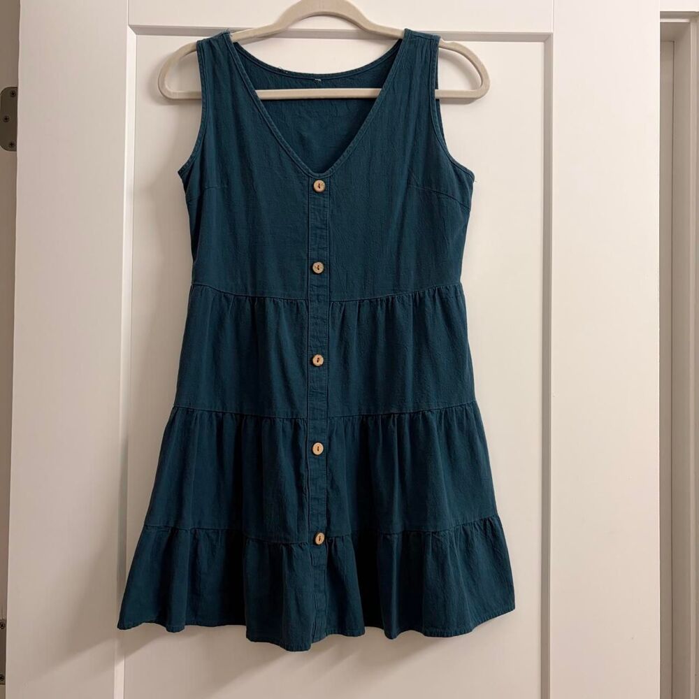 Unbranded Women's Blue and Green Dress